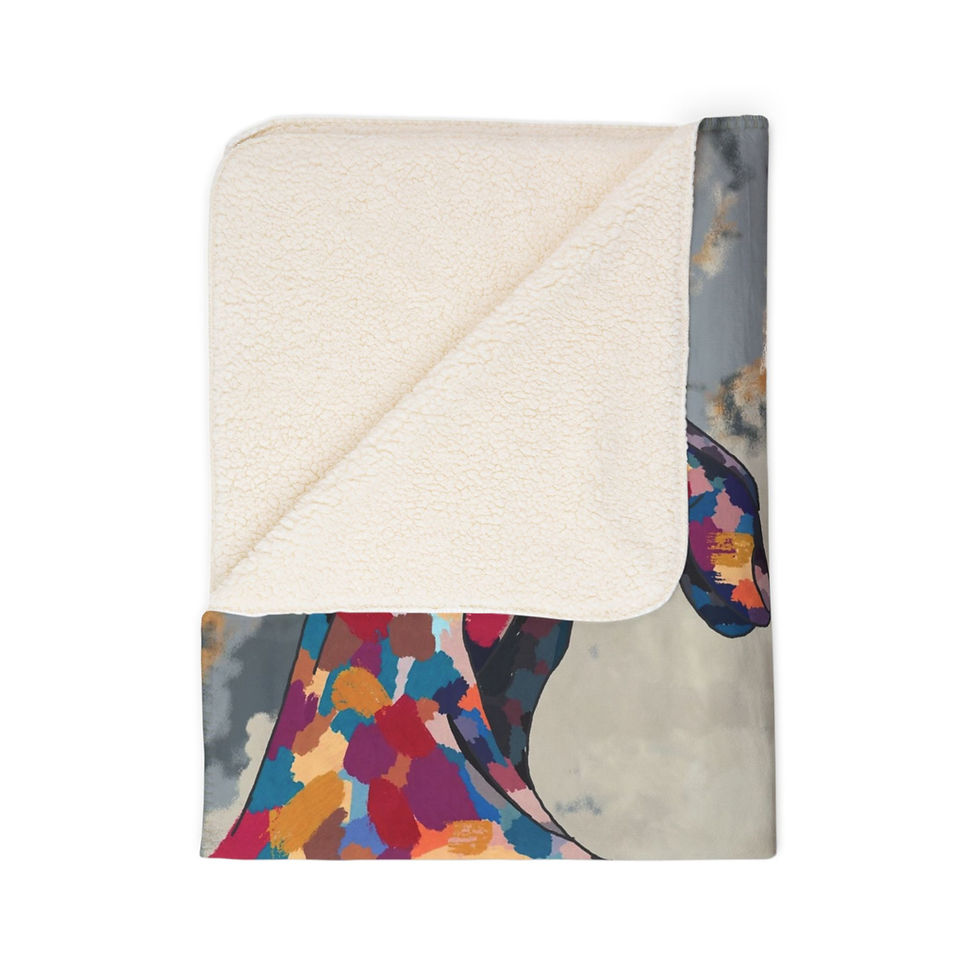 Thumbnail: Hands of Love | Sherpa Art Blanket | Gaze & Graphite