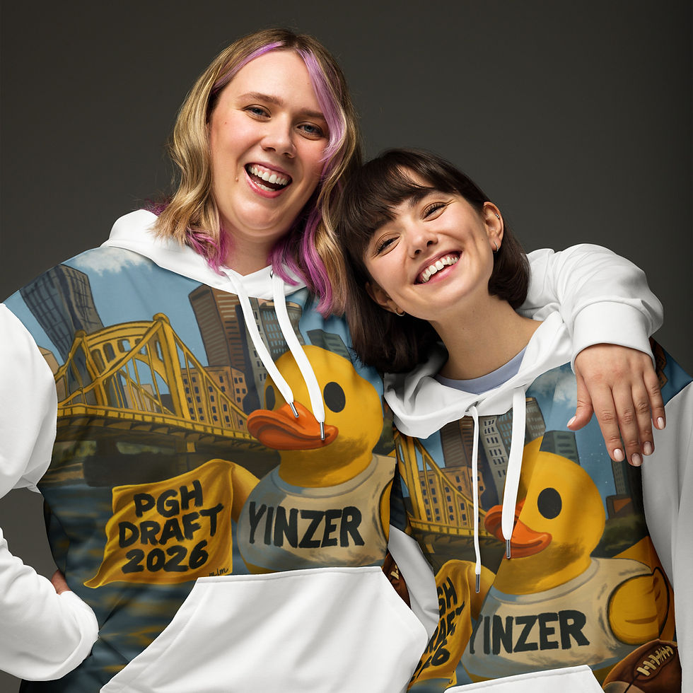 Thumbnail: Yinzer Draft: 2026 Hoodie | Pittsburgh Draft Hoodie | Football | Gaze & Graphite