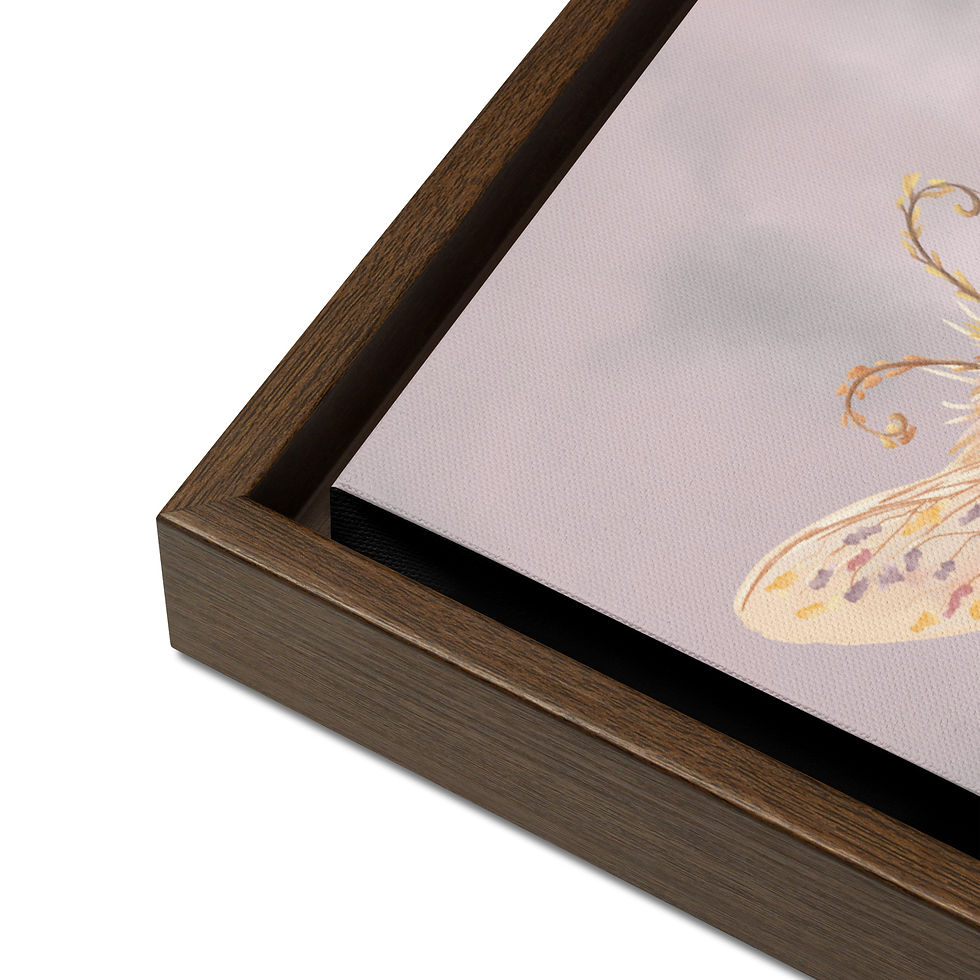 Thumbnail: Nectar of Silence | Framed Canvas | Gaze and Graphite