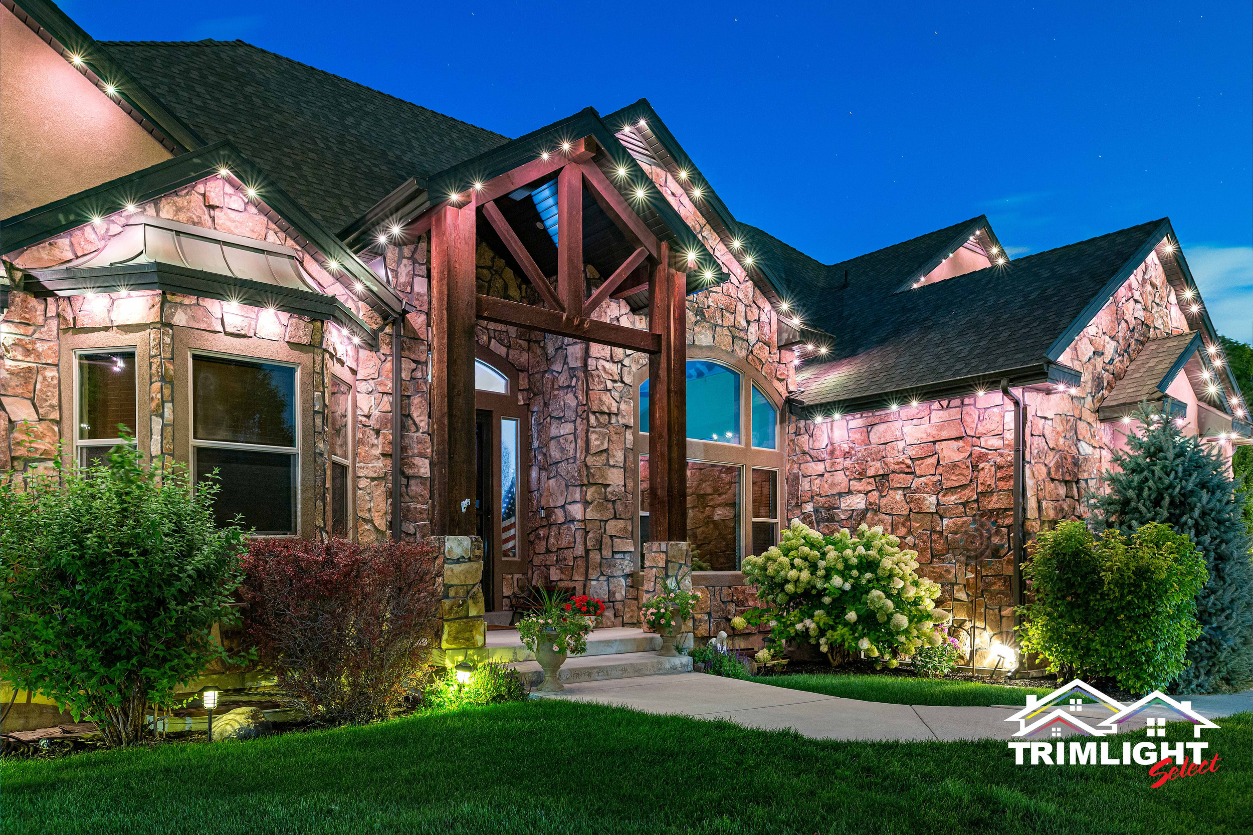 Accent Lighting | Delco Trimlight | Permanent Holiday Lighting