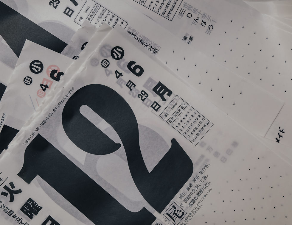 Stack of newspapers with number 12 on top.