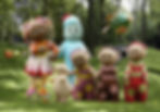 In the night garden characters on stage
