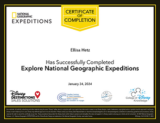 Nat geo expeditions cert