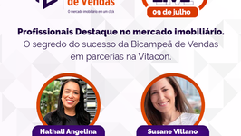 LIVE 09/07: O segredo do sucesso da Bicampeã de Vendas em parcerias na Vitacon. Assista agora!