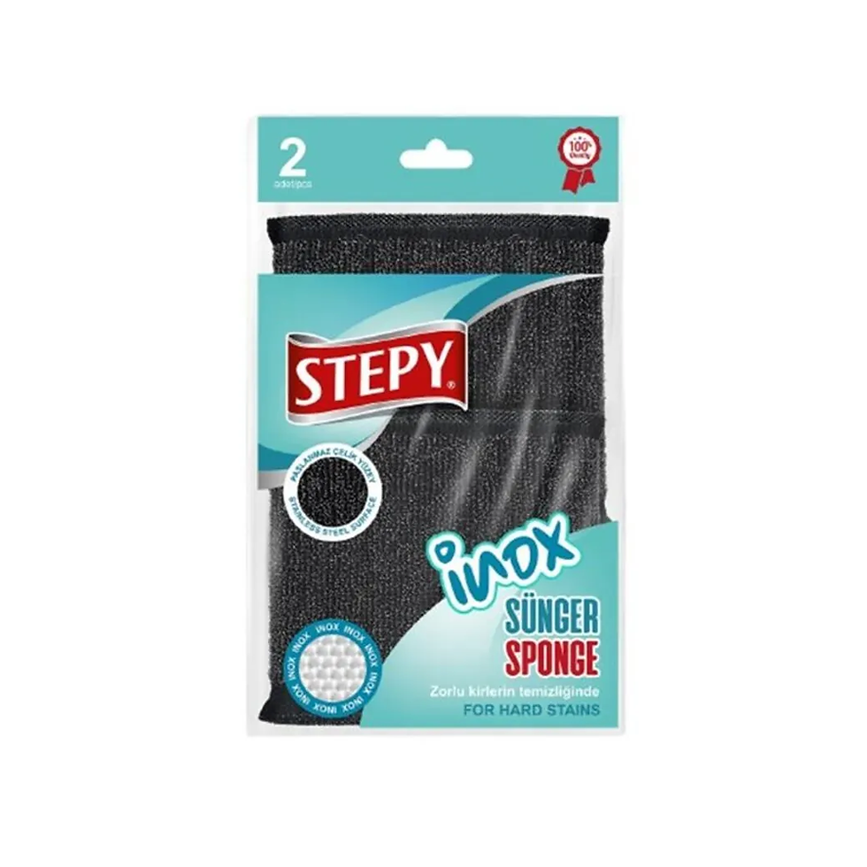 Stepy İnox Sünger 2'li