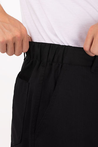 side waist elastic pants