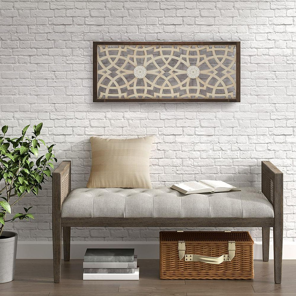 Two-tone Geometric Wall Decor | Doxa Decors