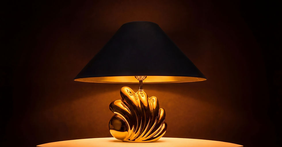 Generated with Kive.ai - Lower the lampshade further so it hides more of the stem and sock