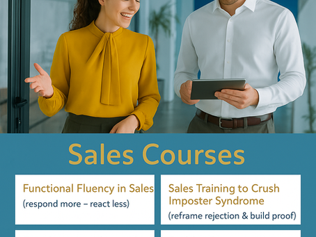 Sales courses - upon request