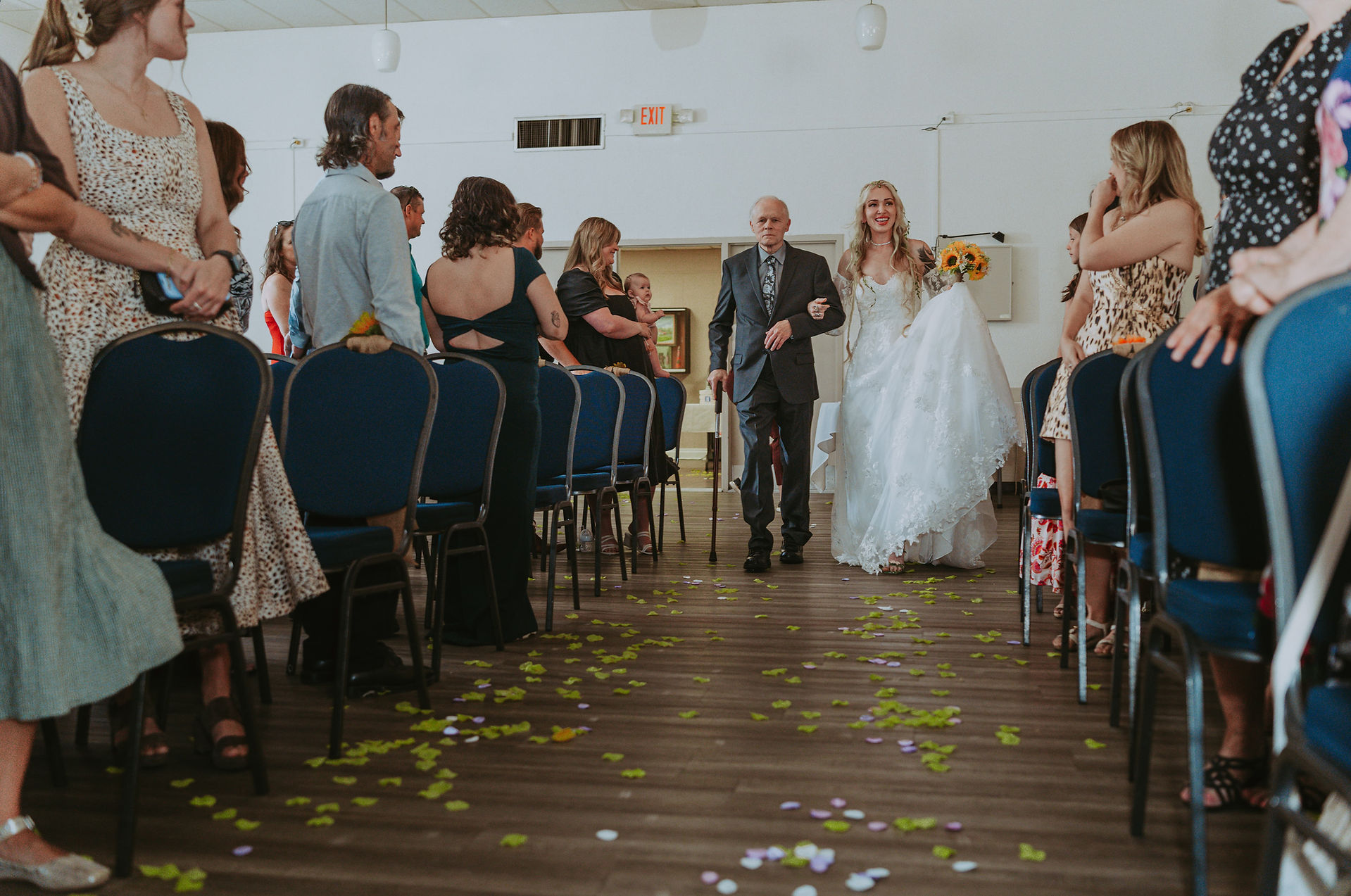 wedding ceremony at Royal Canadian Legion Long Branch