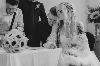 wedding ceremony at Royal Canadian Legion Long Branch
