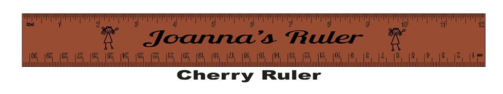 Thumbnail: Personalized 12" Wood Ruler