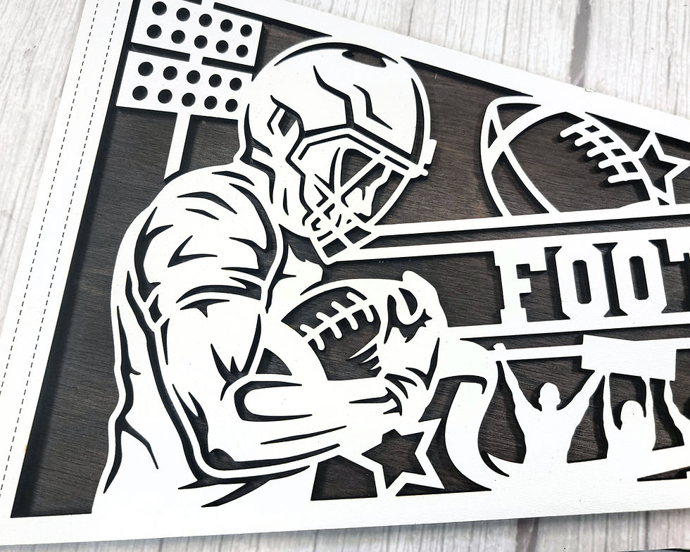 Thumbnail: Wood Football Pennants