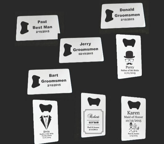 Thumbnail: Save the Date Credit Bottle Opener Wallet Card