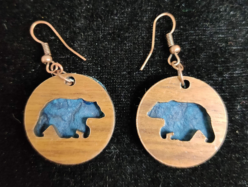 Bear Dangle Earrings