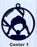 Thumbnail: 2 Layer Football Ornaments