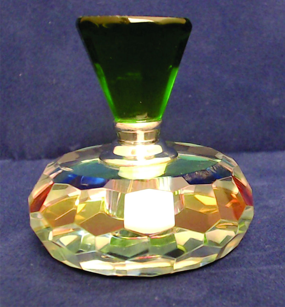 Green Lid Perfume Bottle