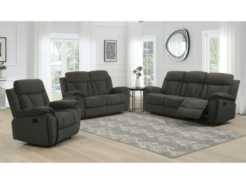 All sofas together in chocolate