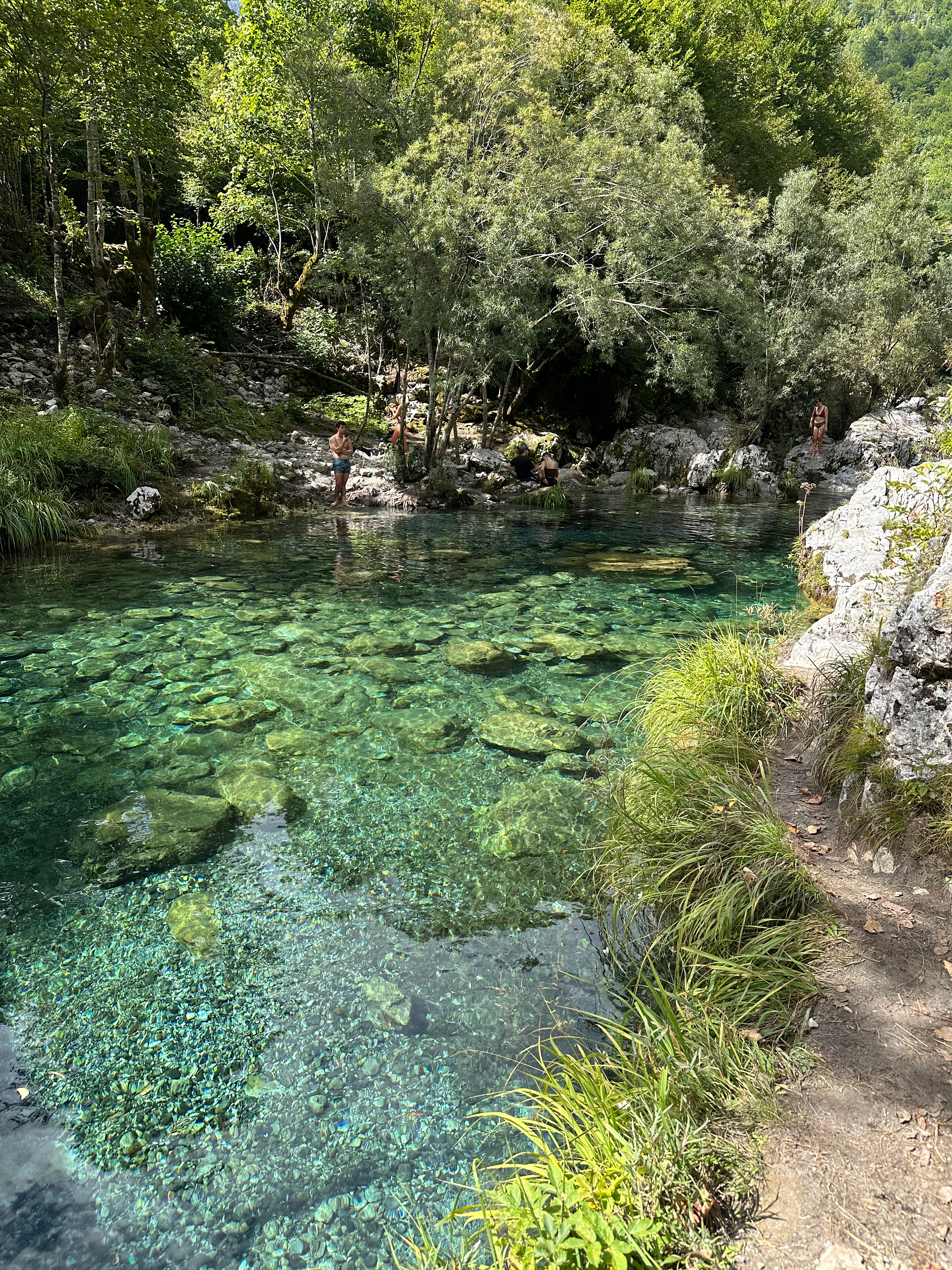 Blue Eye in Theth, in the mountains of Albania.