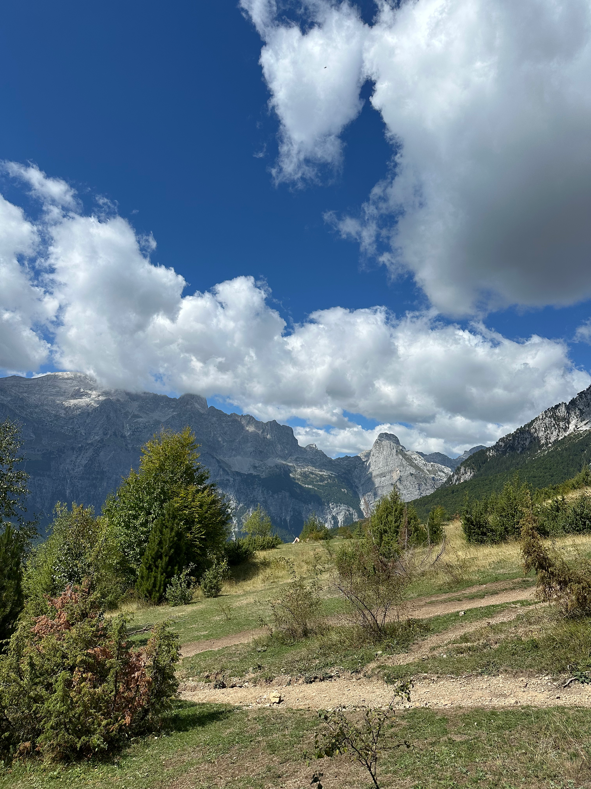View of the Albanian Alps in Theth.