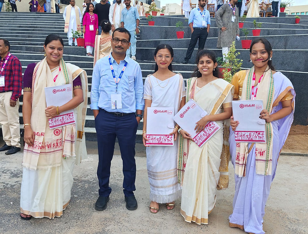 Warm wishes to Dr. Srayee, Arpita, Padmini and Ibamerisha for their bright future