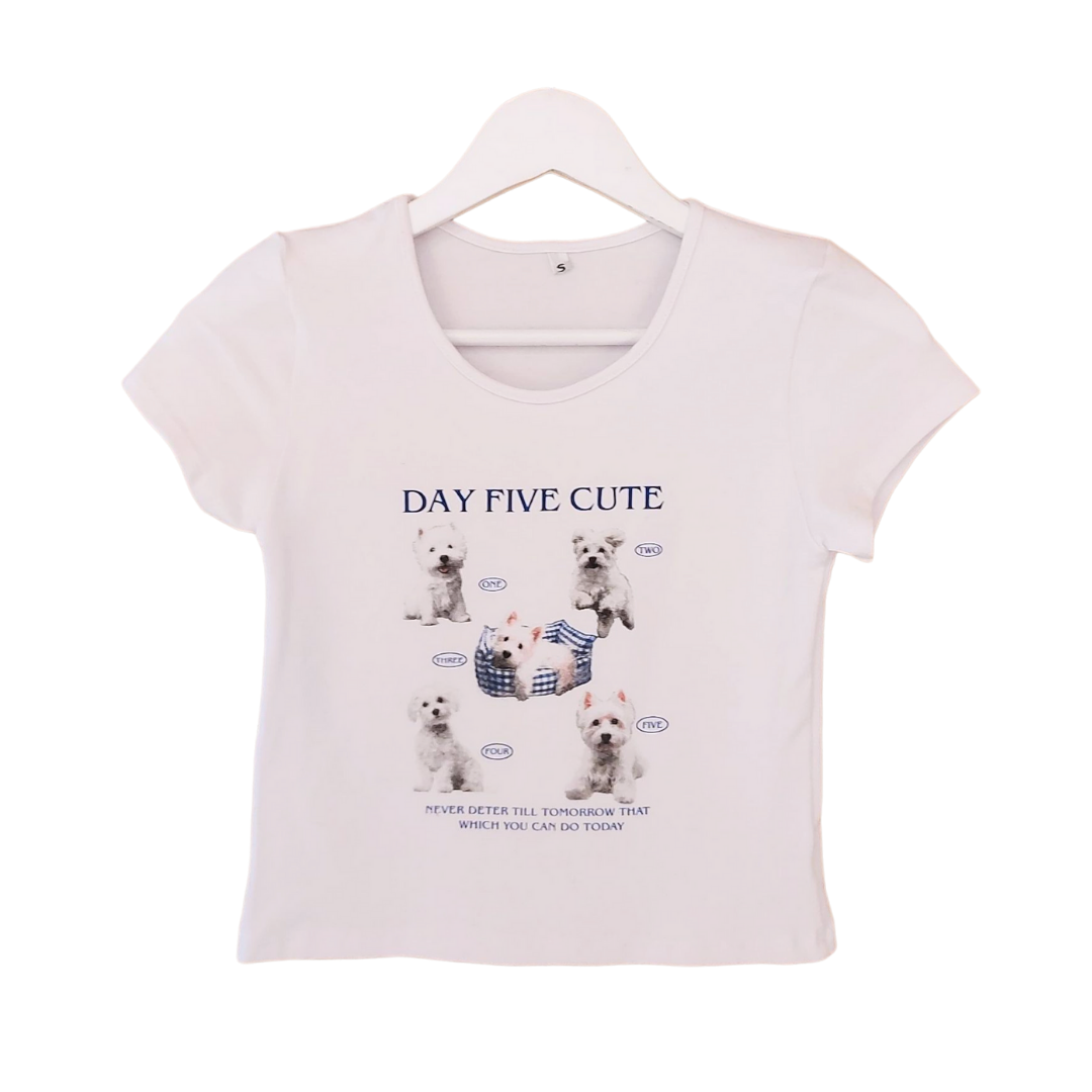 C230 BABY TEE DAY FIVE CUTE