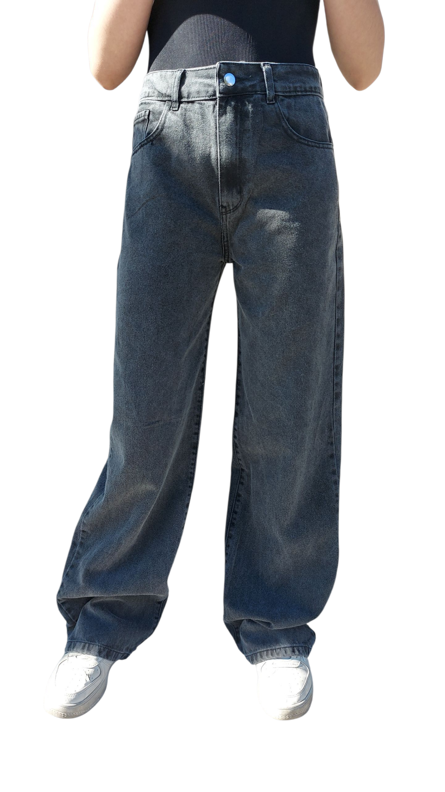 C1043 WIDE LEG "NYLA" GRAY