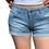 Miniatura: C1077 SHORT ELASTIZADO c/DOBLEZ  LOLA LIGHT BLUE
