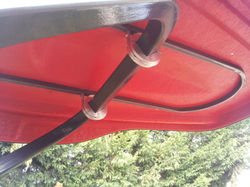 Fixation toit tracteur