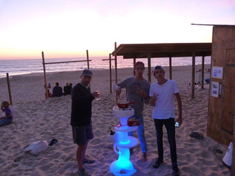 L'arbre à fondue à la plage
