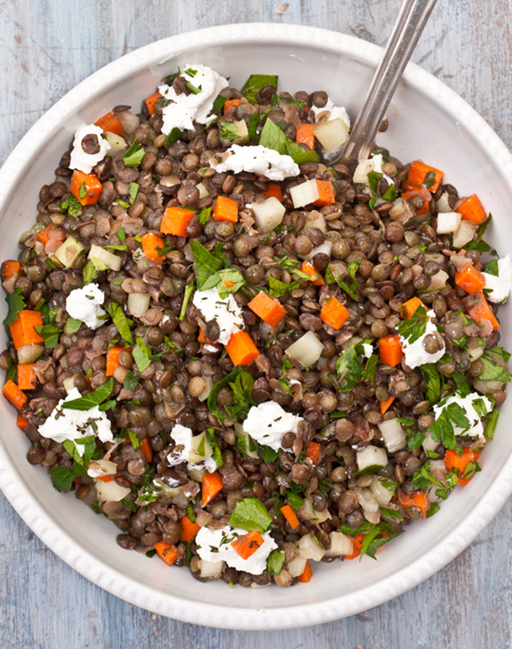 French lentil salad