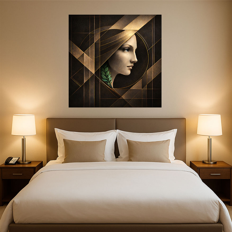 Thumbnail: Silent Profile aluminium wall art luxury hotel interior