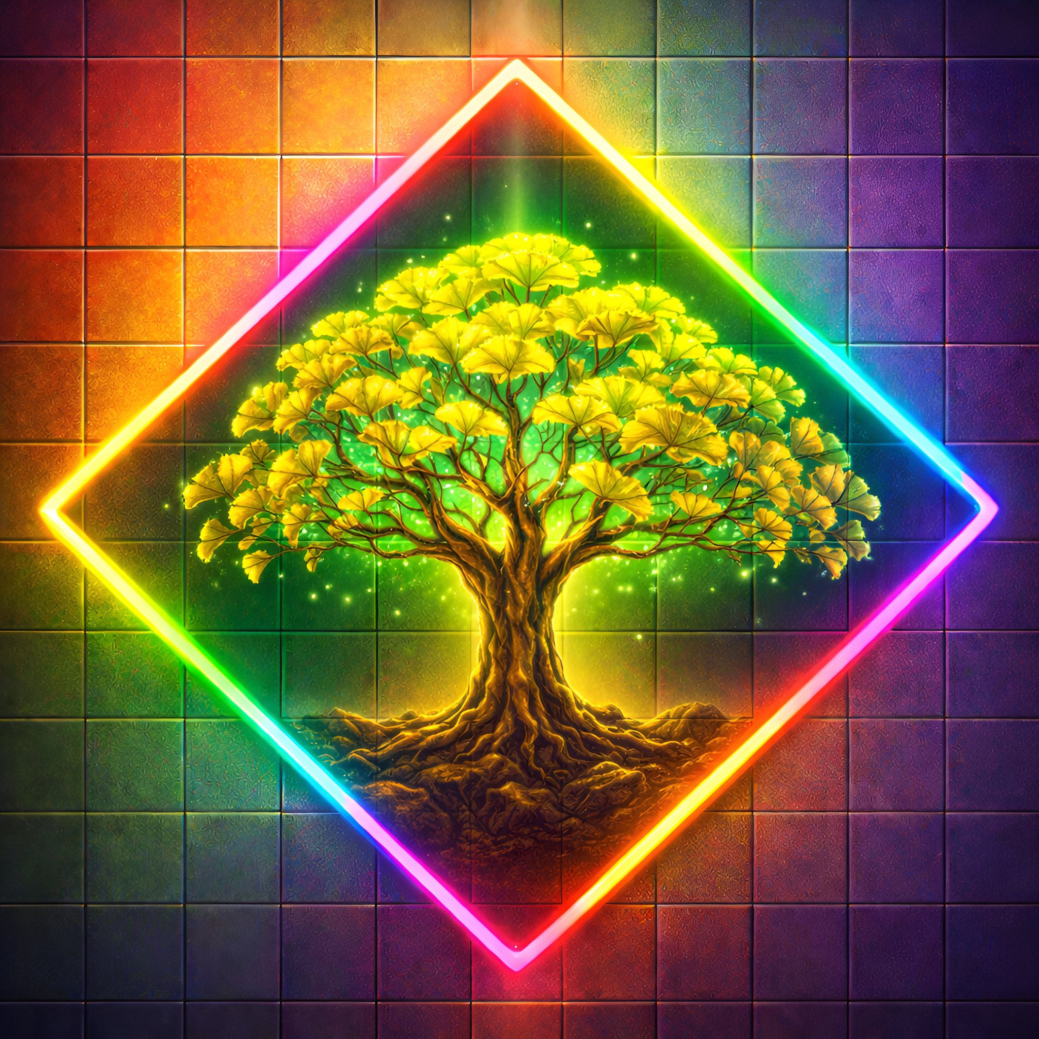 Neon Canopy Metal Wall Art | Arven Studio