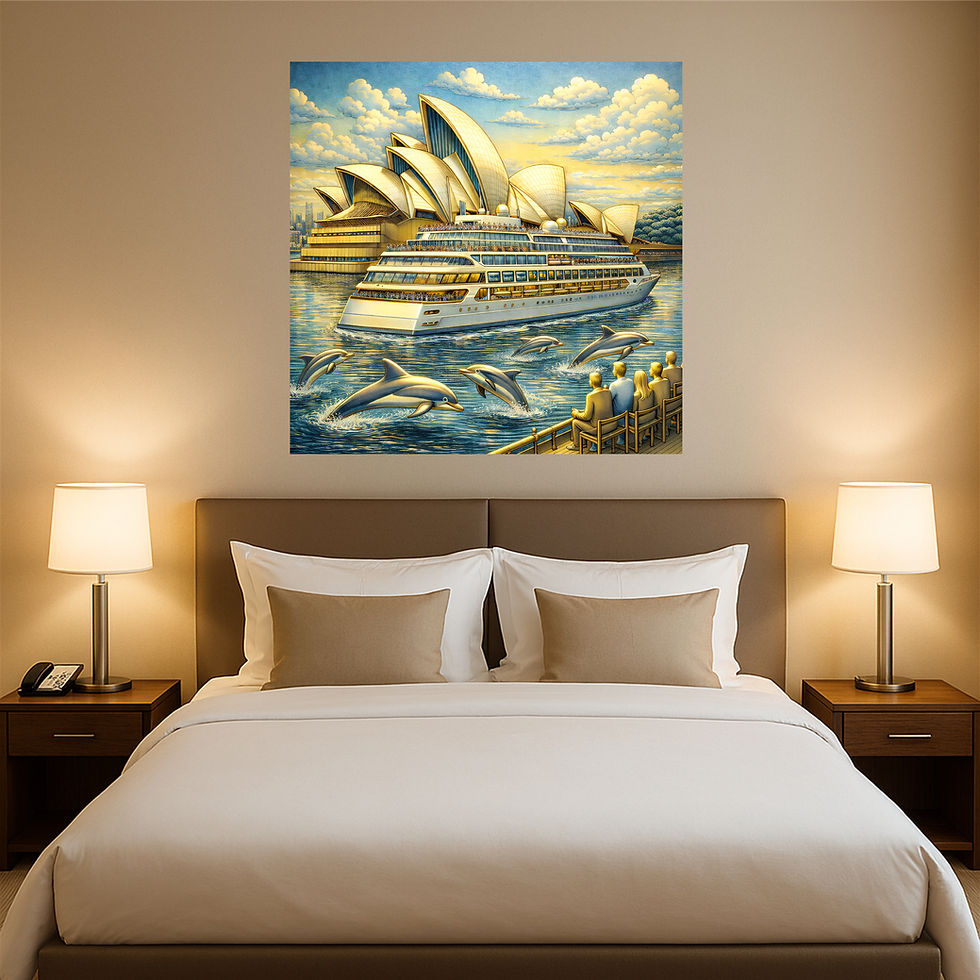 Thumbnail: Harbour Symphony aluminium wall art luxury hotel interior