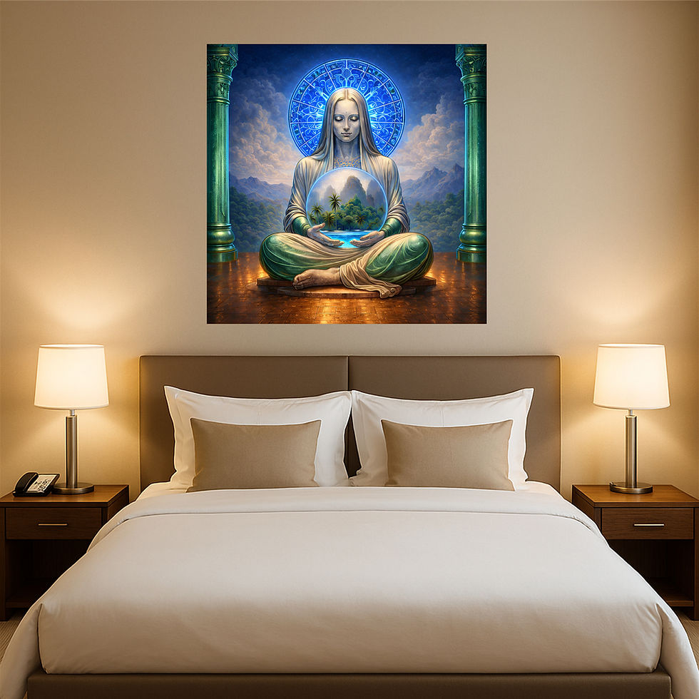 Thumbnail: Celestial Guardian Metal Wall Art | Arven Studio