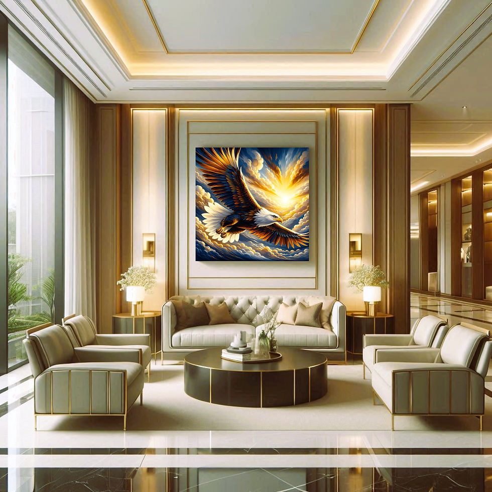 Thumbnail: Soaring Eagle Metal Wall Art | Arven Studio