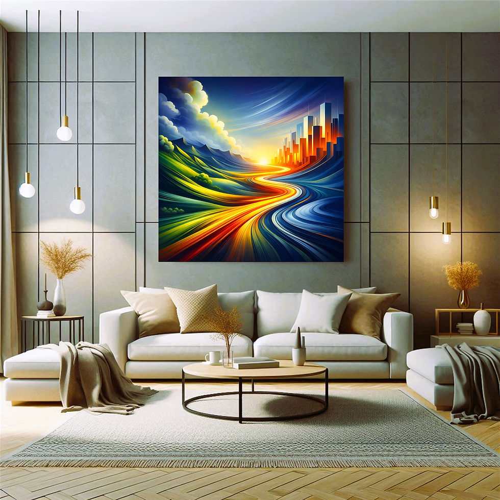 Thumbnail: Horizon Flow Metal Wall Art | Arven Studio
