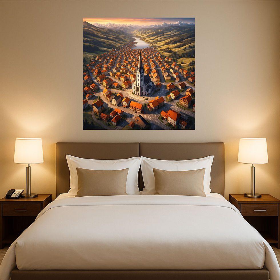 Thumbnail: Valley Cathedral Metal Wall Art | Arven Studio