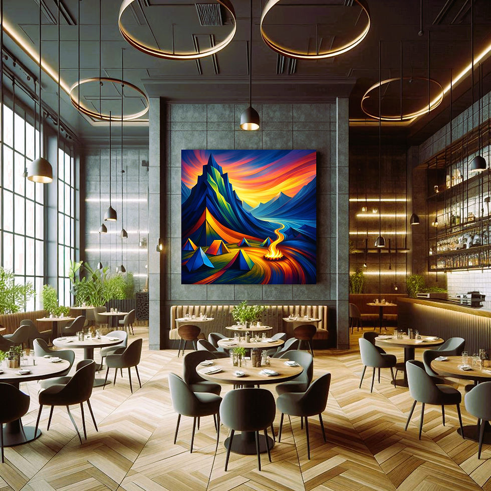 Thumbnail: Prism Valley Metal Wall Art | Arven Studio