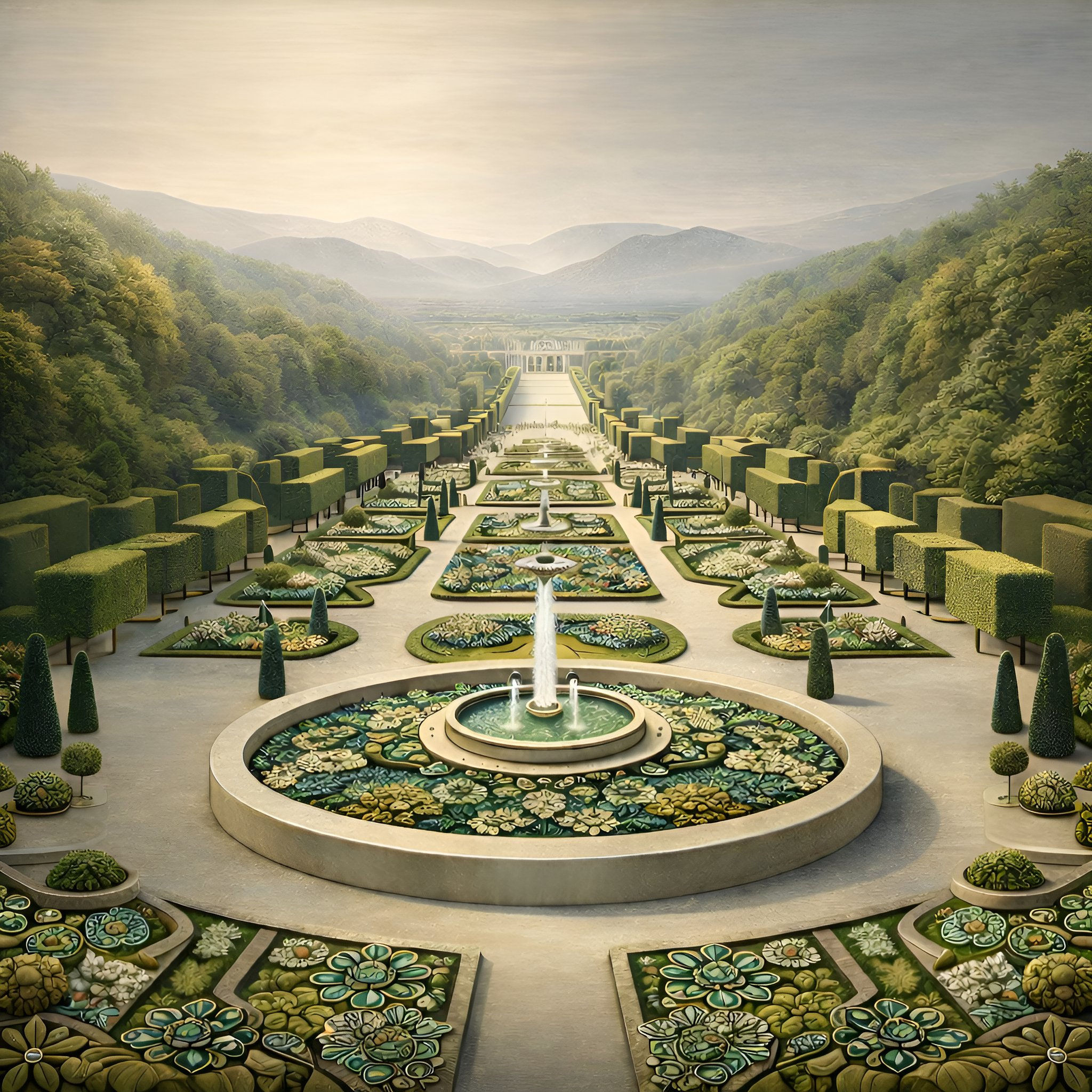 Grand Parterre Metal Wall Art | Arven Studio