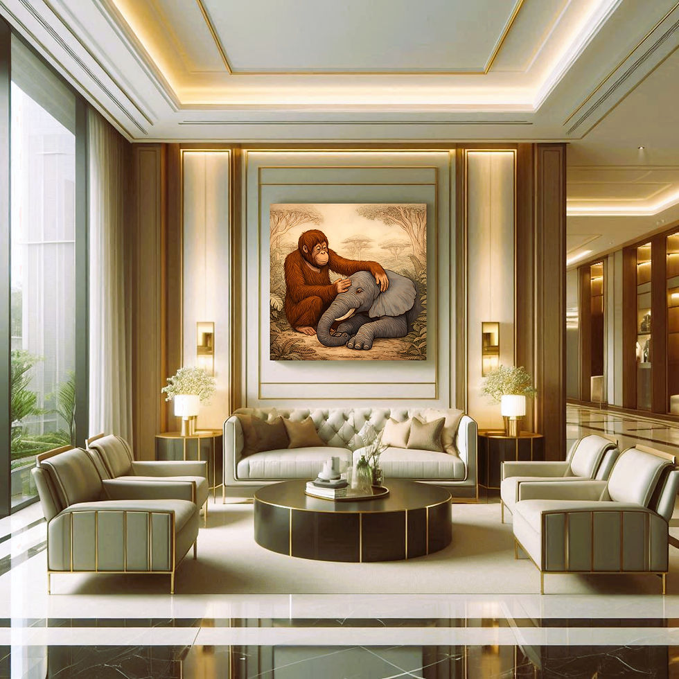 Thumbnail: Gentle Companions Metal Wall Art | Arven Studio