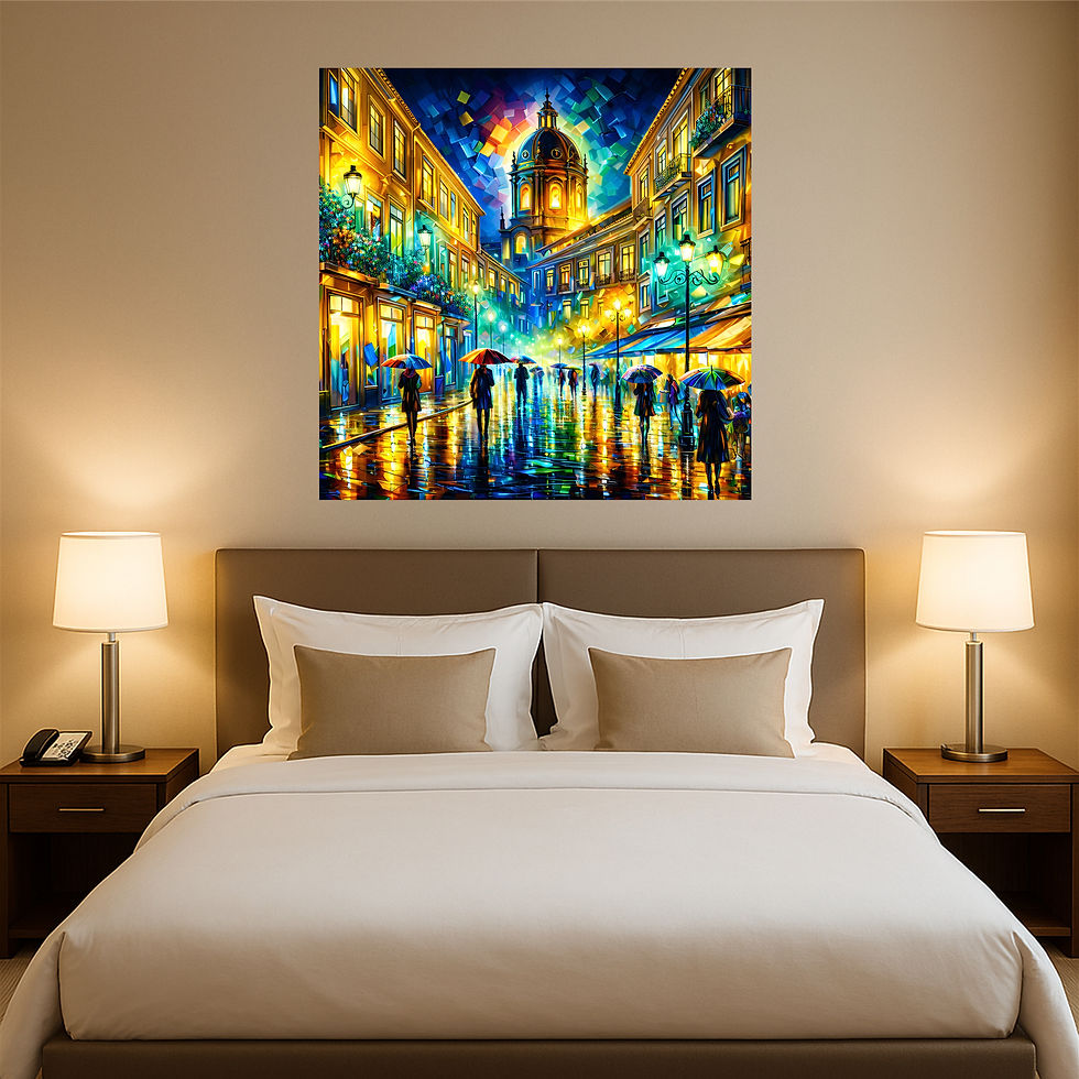 Thumbnail: Luminous Avenue aluminium wall art luxury hotel interior