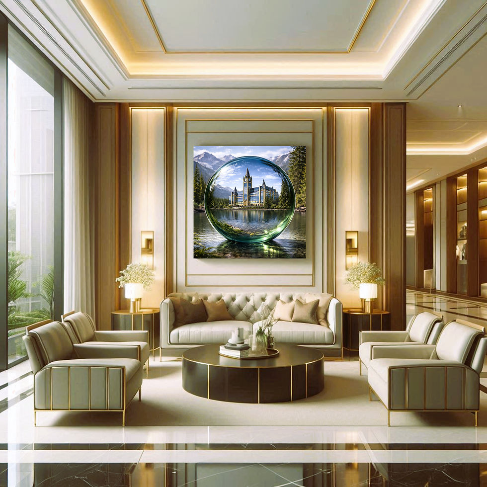 Thumbnail: Crystal Pavilion office wall art contemporary workspace interior