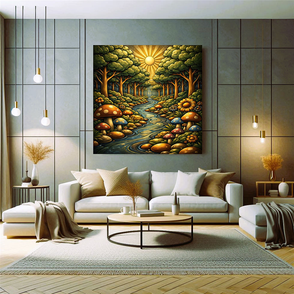 Thumbnail: Golden Creek Metal Wall Art | Arven Studio