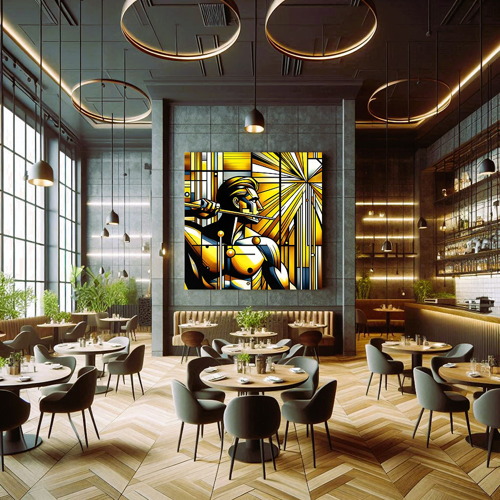 Thumbnail: Radiant Golfer Metal Wall Art | Arven Studio