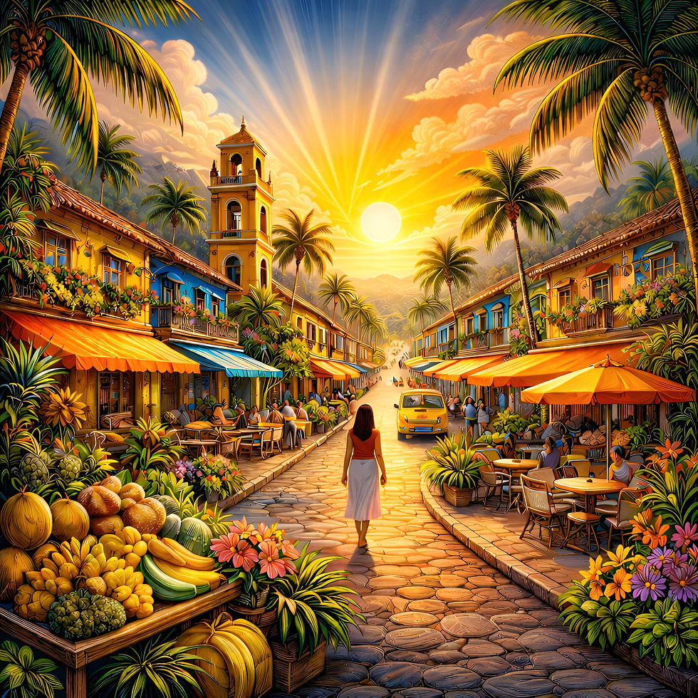 Golden Calle aluminium dibond wall art 60x60 cm metal print