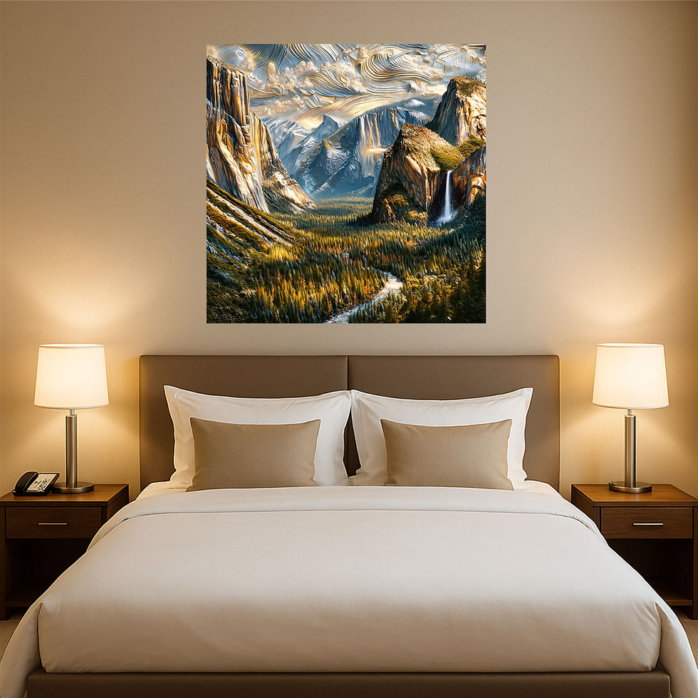 Thumbnail: Sculpted Valley aluminium wall art luxury hotel interior