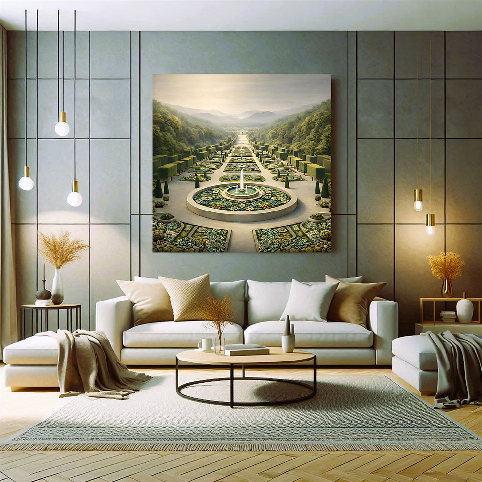 Thumbnail: Grand Parterre Metal Wall Art | Arven Studio