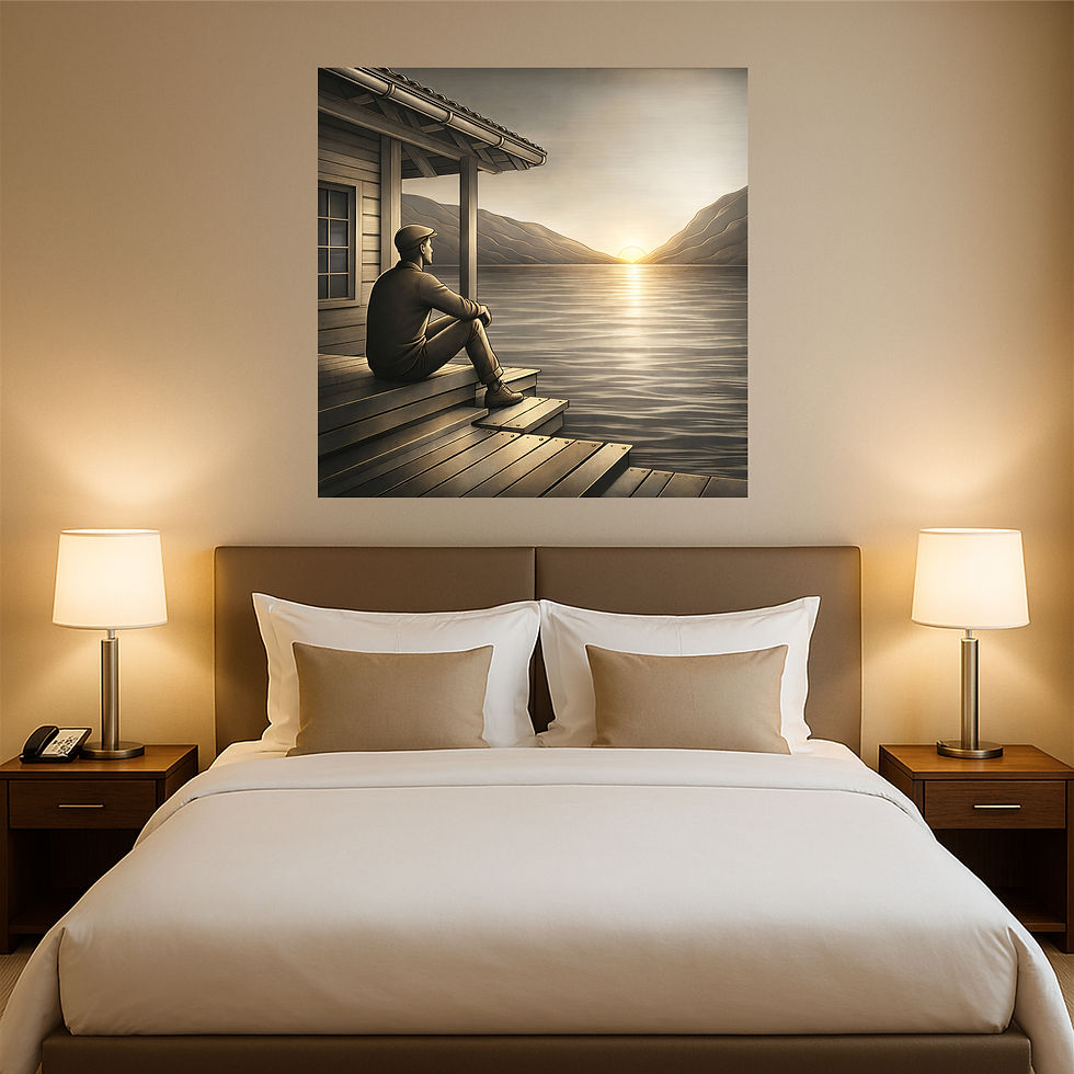 Thumbnail: Quiet Horizon Metal Wall Art | Arven Studio