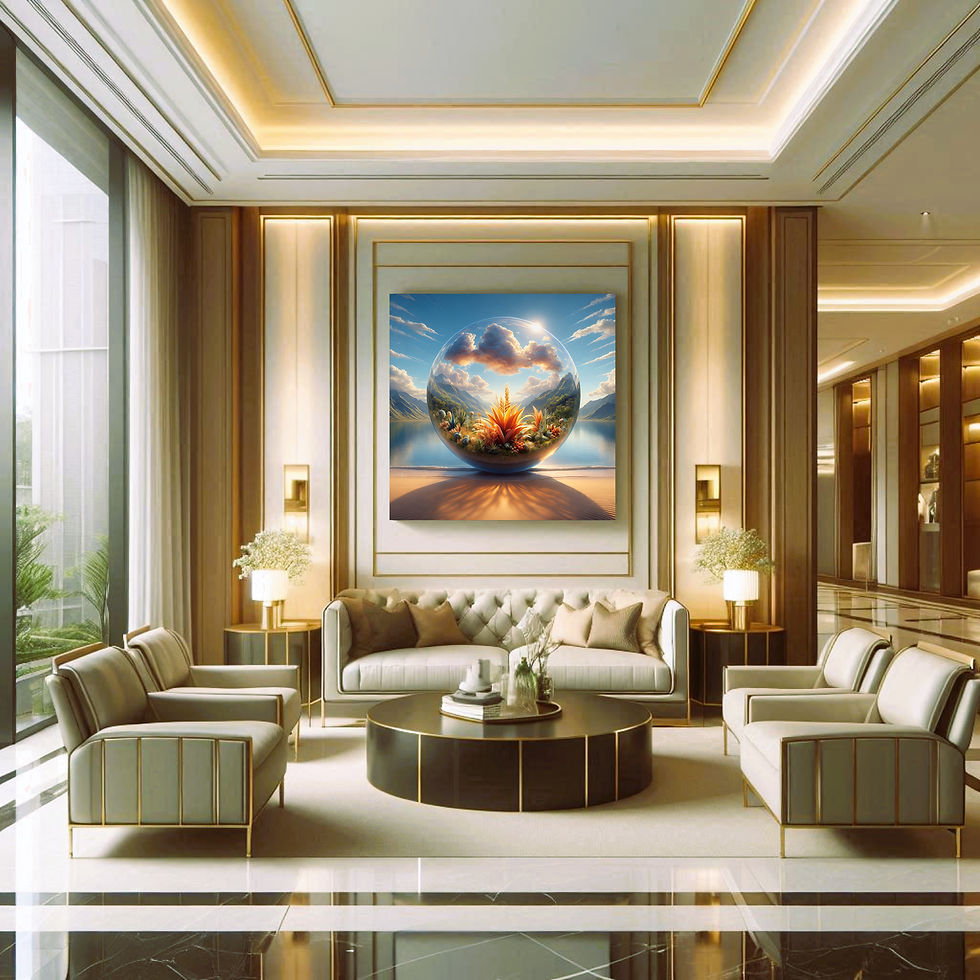 Thumbnail: Coastal Terra Sphere Metal Wall Art | Arven Studio